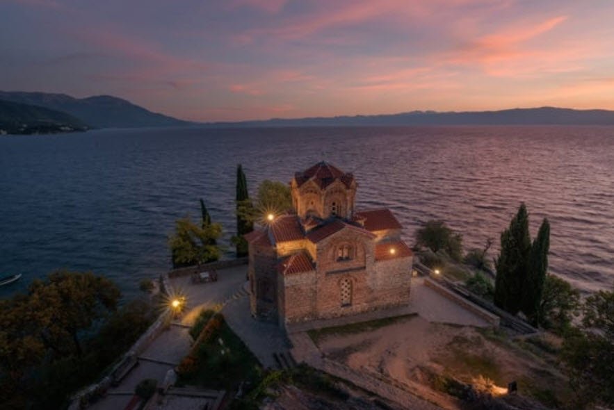 Church of St. John at Kaneo, Ohrid, North Macedonia